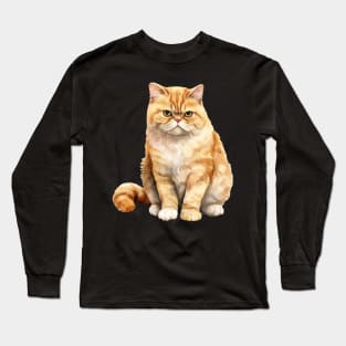 Exotic Shorthair Cat Long Sleeve T-Shirt